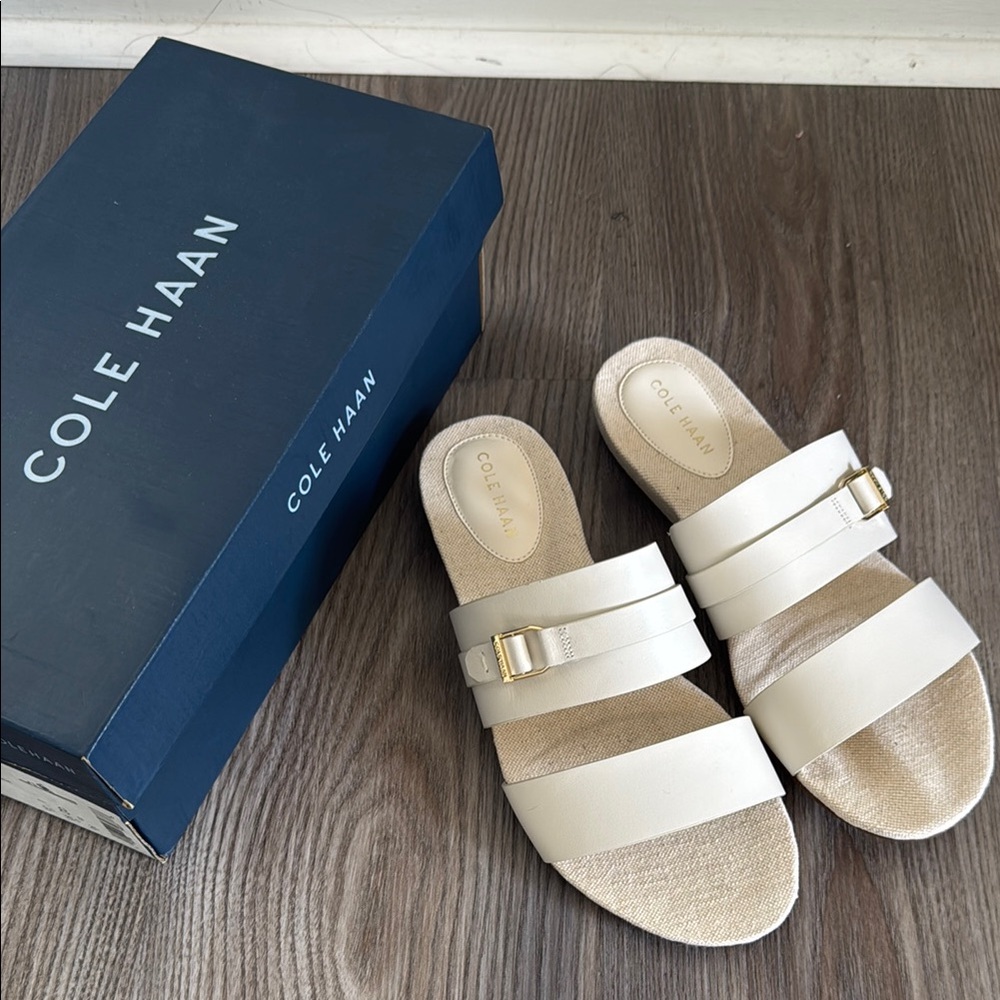Cole Haan Women's Cream Slide Sandals